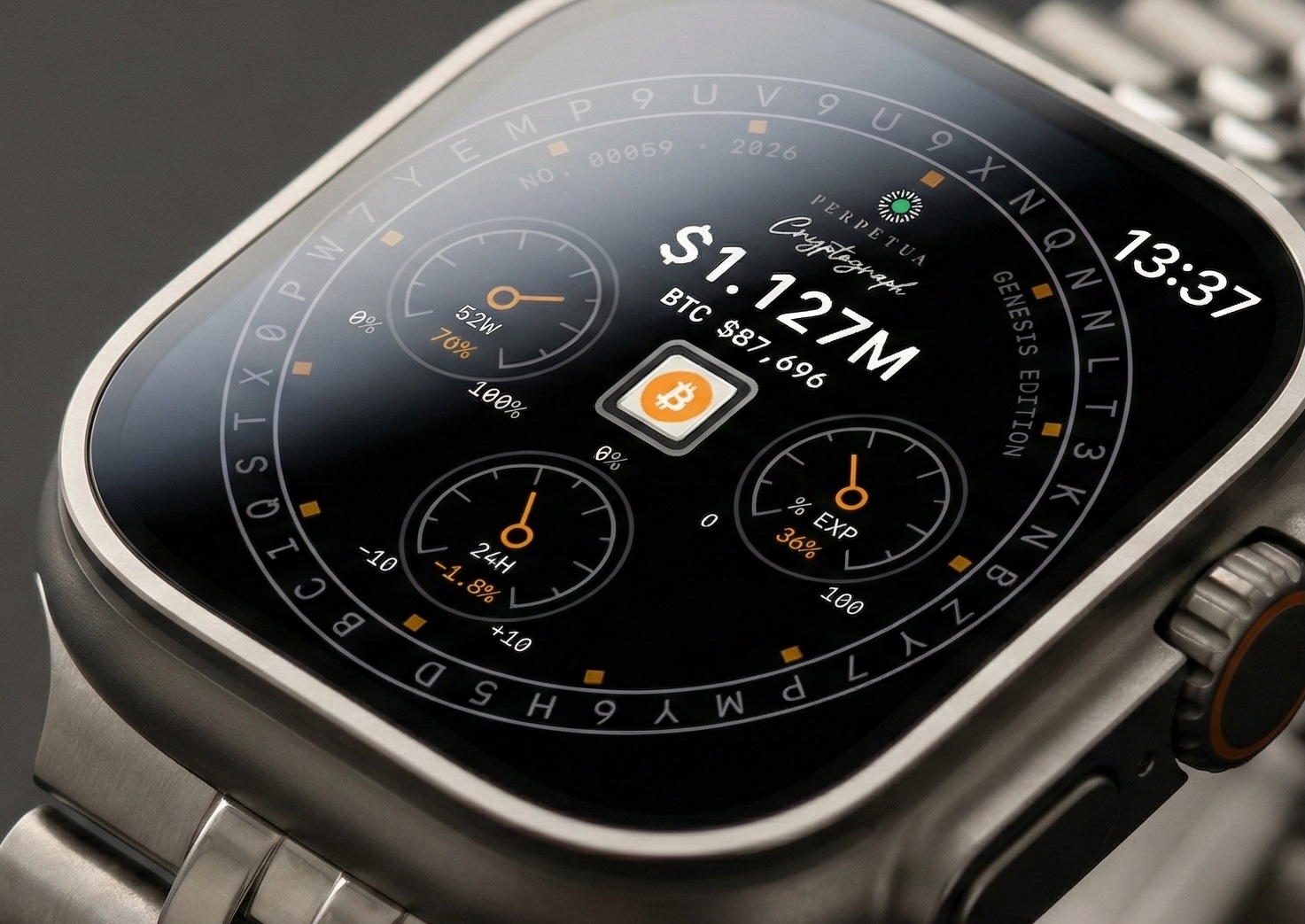 Cryptograph on Apple Watch Ultra